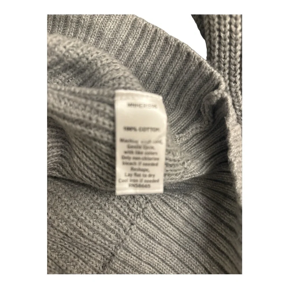 1901 Shawl Collar Gray Fisherman Cotton Sweater Size Large Men fall, PNW, camp